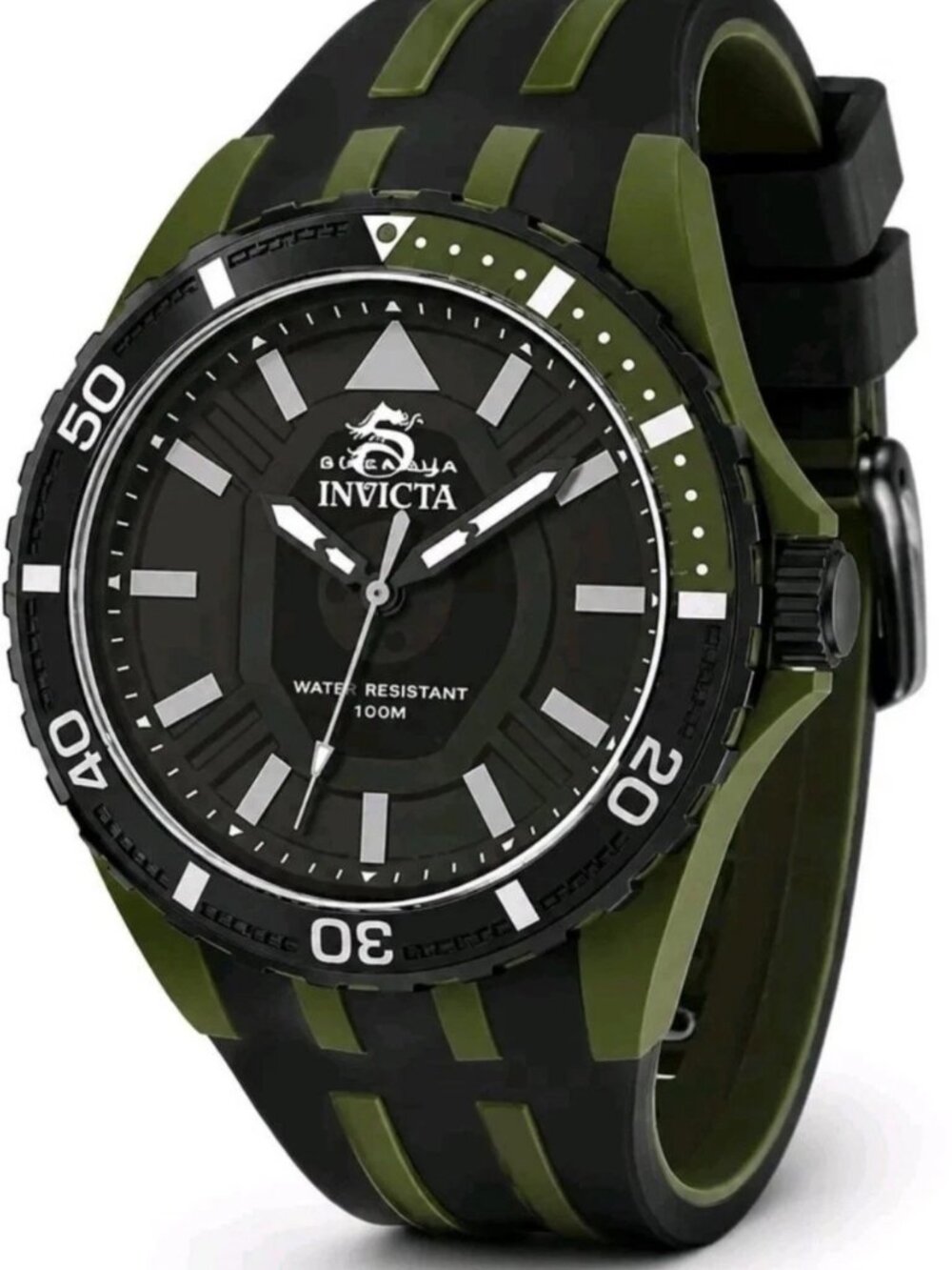 $259 Invicta Subaqua Men’s 44mm Black Camo Green Quartz Watch 70035 NIB